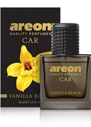 Освежитель спрей 50ml - "areon" - perfume - vanilla black (черная ваниль) стекло (6шт/уп)