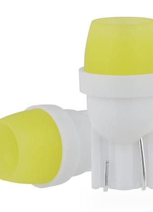 Светодиод 12v т10 белый cob 3d чаша 0.6w 380lm no34