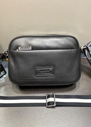 Брендовая кожаная мужская сумка bally швейцария, оригинал