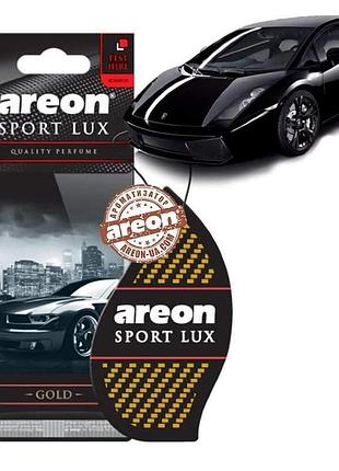 Освежитель сухой лист - "areon" - lux sport - gold (золото) (10шт/уп/360ящ)