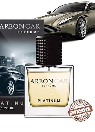 Освежитель спрей 50ml - "areon" - perfume - platinum (платина) стекло (6шт/уп)