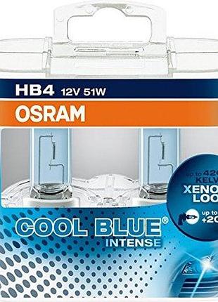 Лампа 12v hb4 51w 4200k +20% cool blue "osram" (box-2шт) (9006 cbi-box) (синя уп)