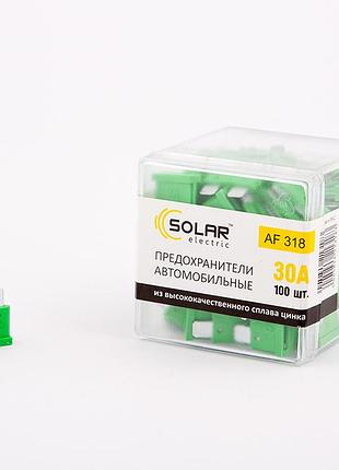 Запобіжники стандарт 30а "solar" af-318 (100шт)