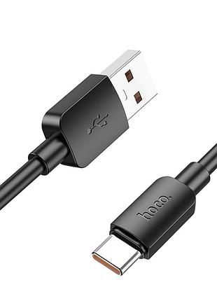 Кабель usb hoco x96 type-c 3a 0.25m чорний