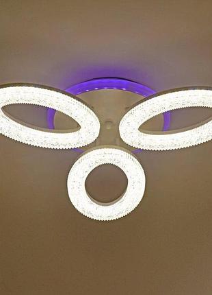 Люстра стельова valeso 55739/3 біла, led 72w