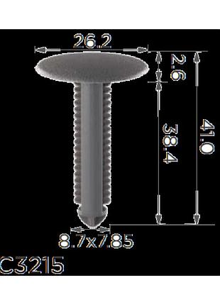 Кліпси c3215 обшивки nissan, renault, opel (0155305891, 8200244430, 10654) (уп.100шт)