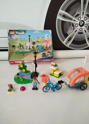 Конструктор 41738 lego friends велосипед для спасения собак 125 деталей