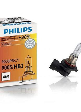 Лампа 12v hb3 35w +30% "philips" (9005prc1) (1шт/уп.)