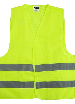 Жилет сигнальний xxl зелений (лайм) 60gr/m² (пакет) 100522 "elegant" (100шт/ящ)