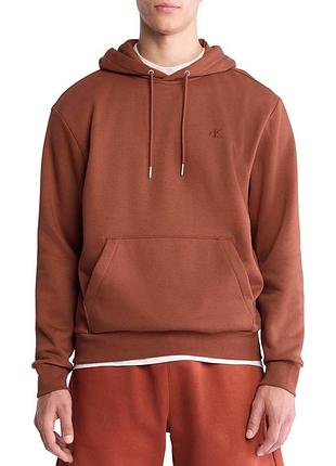 Худі на флісі calvin klein з капюшоном