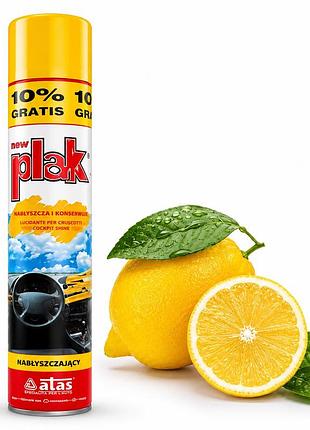 Полироль торпеды спрей 750ml "plak" лимон (24шт/ящ)