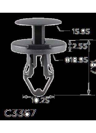 Клипсы c3367 крепления бампера gm 5116530aa 15296830 (100шт)