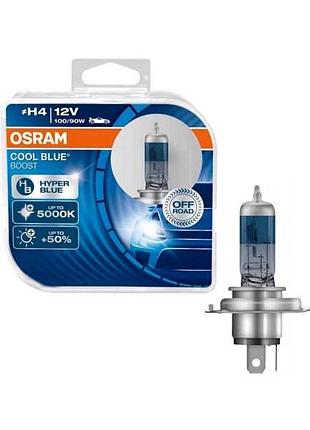 Лампа 12v h4 100/90w 5000k +50% cool blue boost "osram" (box-2шт) (62193cbb-hcb)акція
