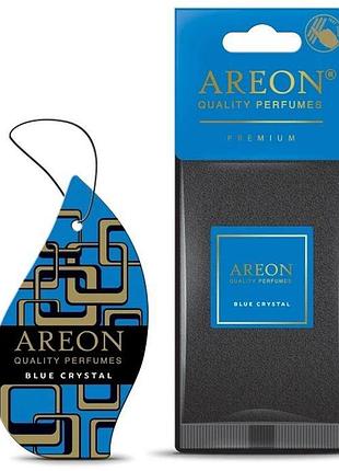 Освежитель сухой лист - "areon" - premium - blue crystal (голубой кристалл) (10шт/уп)