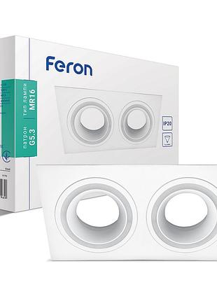 Встроенный светильник feron dl6142 под лампу белый