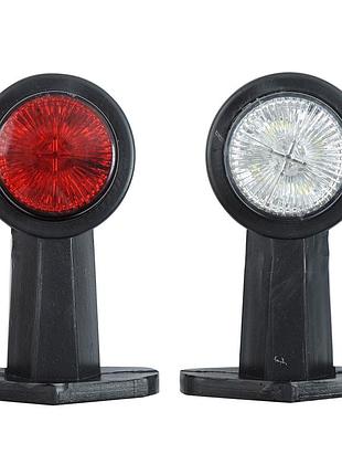 Габарит "ріжки" прямий 12см 24v червоний+білий 5+5 led "mrt" л-051 (2шт)