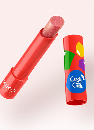 Сияющая помада для губ kiko milano candy crushTM ultra-shimmer lipstick - 01 caramel carousel (000273-01)
