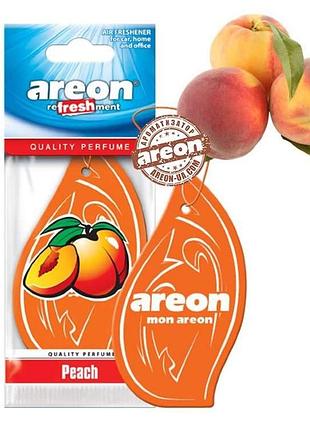 Освежитель сухой лист - "areon" - classic - peach (персик) (10шт/уп) ходовый