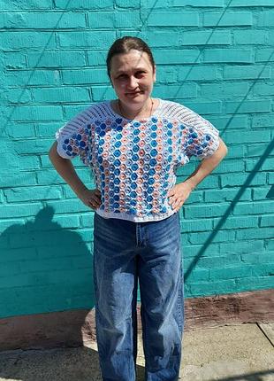 В. связана кофточка ручной работы.новинка.модно.с весеннего номера журнала сабрина