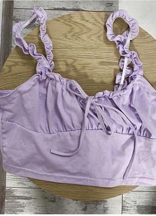 Shein великолепный сиреневый топ