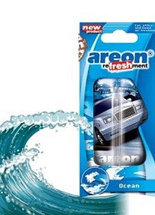 Освежитель жидкий 8,5ml - "areon" - fresh (машинки) - ocean (океан) (24шт/уп)