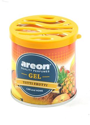 Освежитель гель консерва 80gr - "areon" - gel - tutti-frutti (тутти-фрути) (12шт)