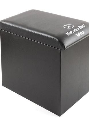 Підлокітник mercedes vito 97-03-15 (1+1) із логотипом чорний mini (у рівень сидінь)