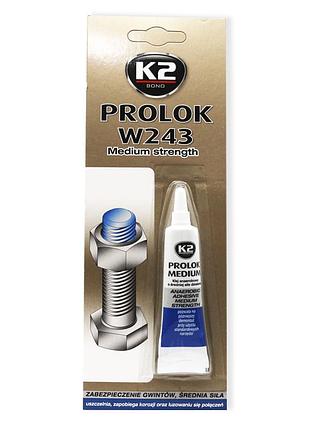 Фіксатор різьбових з'єднань blue 6ml "k2" b150n prolok t245 medium strength (12шт/уп)