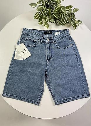 Шорти armani exchange армані ексчендж чоловічі блакитні джинсові брендові літні повсякденні s 32