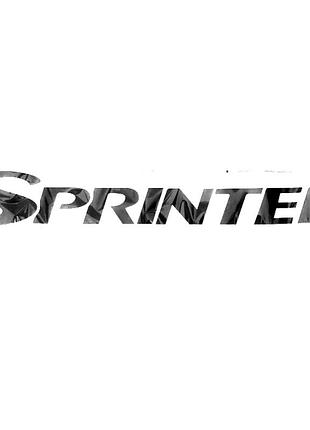 Наліпка лобове скло чорна 135*1000 "sprinter" напис - плотерна чорна