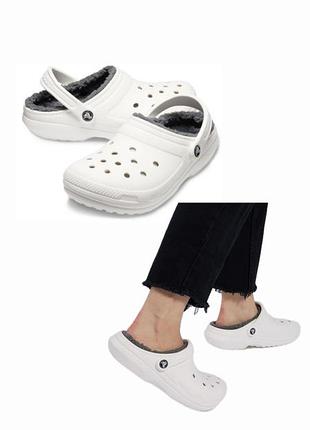 Жіночі утеплені сабо crocs baya lined clog