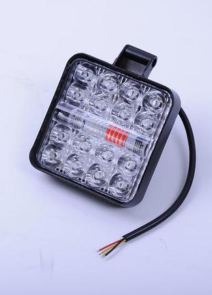 Фара led дальний свет + стробоскоп красно-синий "полицейская мигалка" 6-32w 10-30v (minizy-f-bs-wr