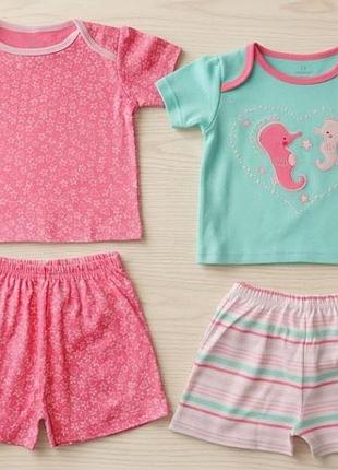 Трикотажная пижама primark early days 18-24 мес (92 см) хлопок 100% поштучно / комплектом