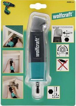 Кутовий адаптер для шуруповерта wolfcraft 4688000 : 1/4, max. 400 об/хв, max. 13 н•м, довжина 153 мм