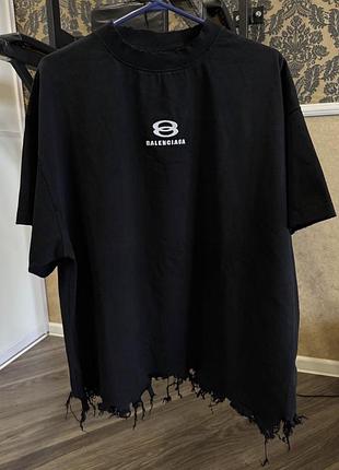 Футболка банденсіага “balenciaga” unity sports icon cropped t-shirt.