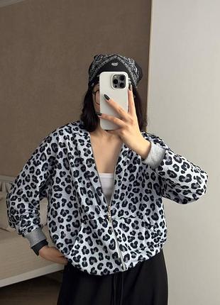 Зип-худи в трендовом леопардовом принте 🖤🐆