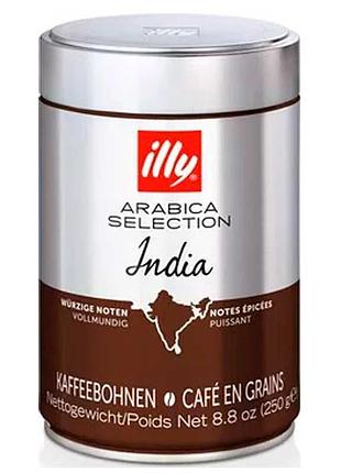 Кава illy monoarabica india в зернах 250 г з/б