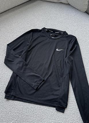 Чорна термо кофта  nike чорний спортивний термо лонг