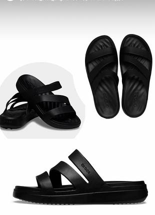 Жіночі шльопанці crocs getaway strappy
