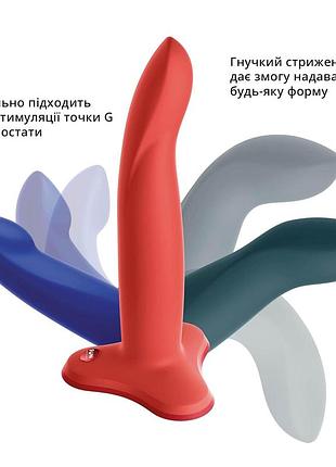 Фаллоимитатор fun factory limba flex s, синий, гибкий, с эффектом памяти, подходит для точки g 6