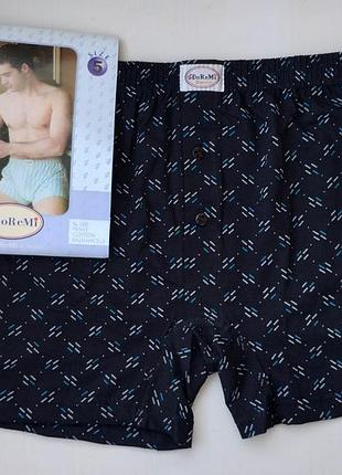 Чоловічі труси сімейні шорти doremi бавовна туреччина тире чорний 5 2xl 52