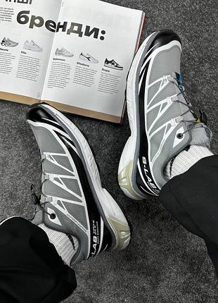 Кроссовки salomon xt-6 white grey