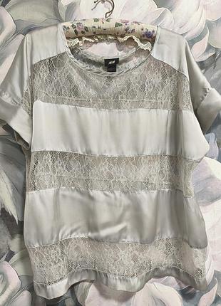 Топ с кружевом h&amp;m