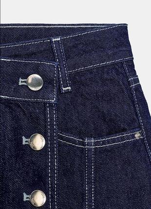 Cтильнa джинсовa спідниця-шорти з запахом zara/зара. 6