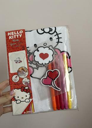 Набір для творчості створи свою футболку hello kitty