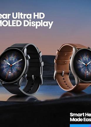 Смарт-годинник amazfit gtr 3 pro amoled gps bluetooth легке б/в