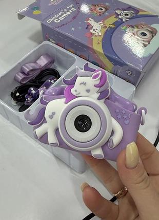 Дитячий фотоапарат unicorn 📸 камера для дітей з екраном, відео та іграми | подарунок для дівчинки