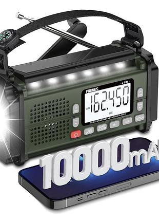 Prunus j-924 аварийное радио dab/fm с power bank 10000 мач, фонарем и солнечной зарядкой