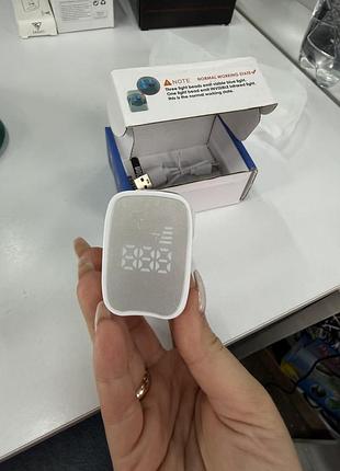 Лазерний прилад для догляду за нігтями nail fungus cleaning laser device l2206-a з дисплеєм, usb, білий