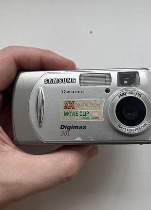 Винтажный фотоаппарат y2k камера 2000х samsung ccd digimax a301